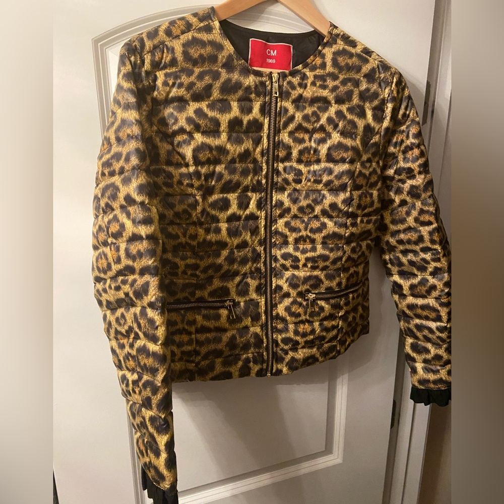 NWT-Small-Ciao Milano-Leopard Print—Carmen Puffer Jacket